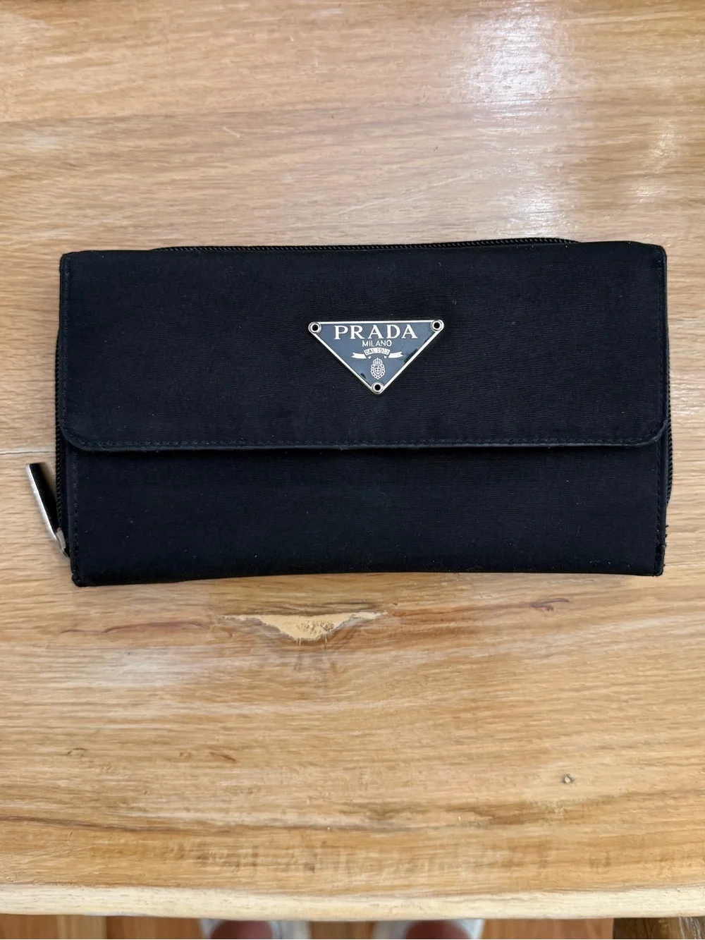 Prada Black Fold-Over Wallet - Picture 1 of 5